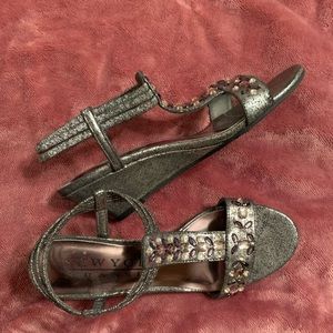 Silver NY Transit Sandals